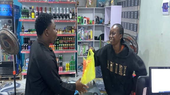 Afolake Medicine Store and Supermarket interior in Ibadan Nigeria